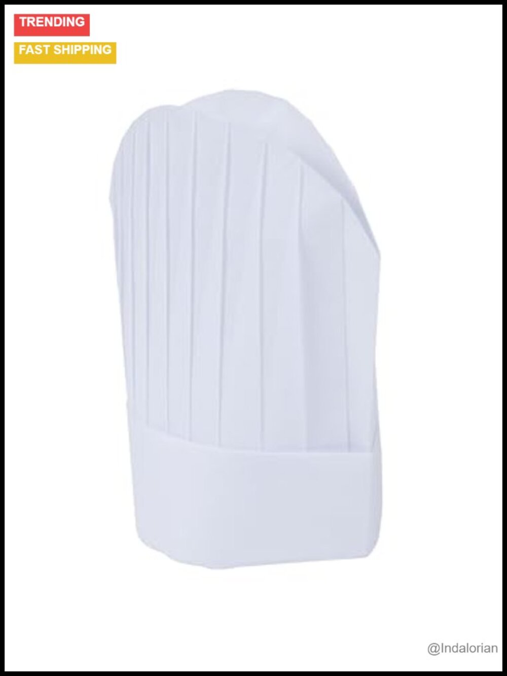 Mercer Culinary Non-Woven 9" Oval Chef Toque, Pack of 10, Adjustable Unisex
